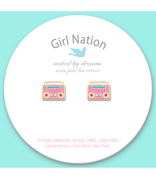 Girl Nation Cutie Küpe // Boom Box Beats