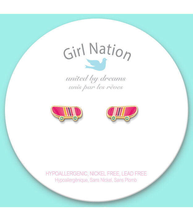 Girl Nation Cutie Küpe // Sassy Skateboard