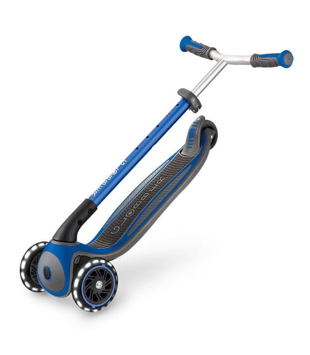 Globber Master Işıklı Katlanan Scooter // Lacivert
