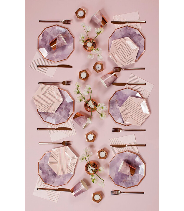 Harlow & Grey - Amethyst Bardak - 8'li
