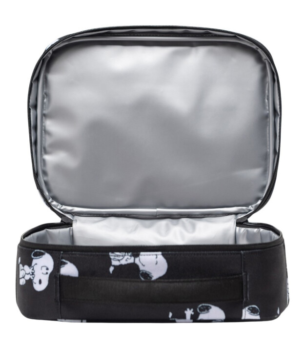 Herschel X Peanuts Pop Quiz Termal &Ccedil;anta // Snoopy and Woodstock Black