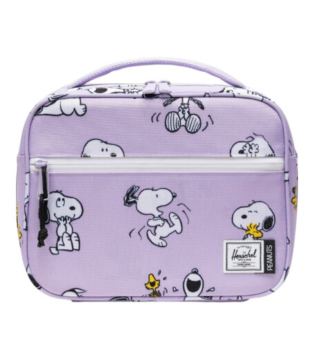 Herschel X Peanuts Pop Quiz Termal &Ccedil;anta // Snoopy and Woodstock Pastel Lilac