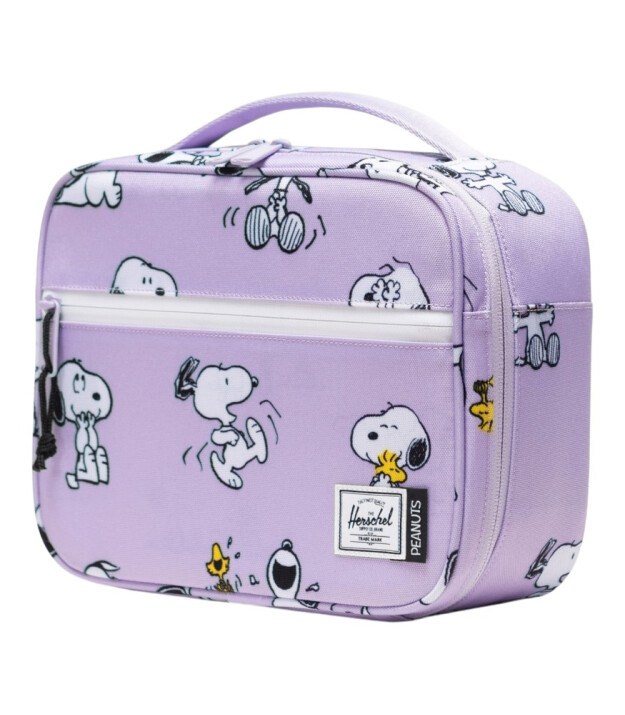 Herschel X Peanuts Pop Quiz Termal &Ccedil;anta // Snoopy and Woodstock Pastel Lilac