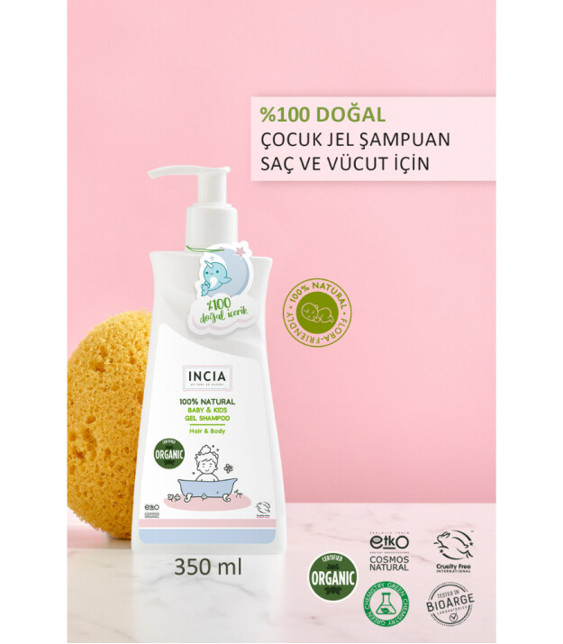 INCIA %100 Doğal Çocuk Jel Şampuan
