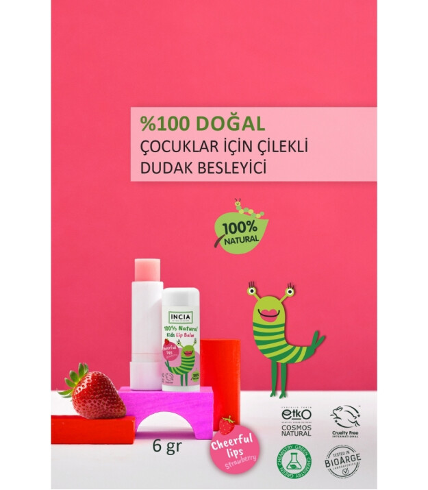 INCIA Kids Dudak Besleyici // Çilek