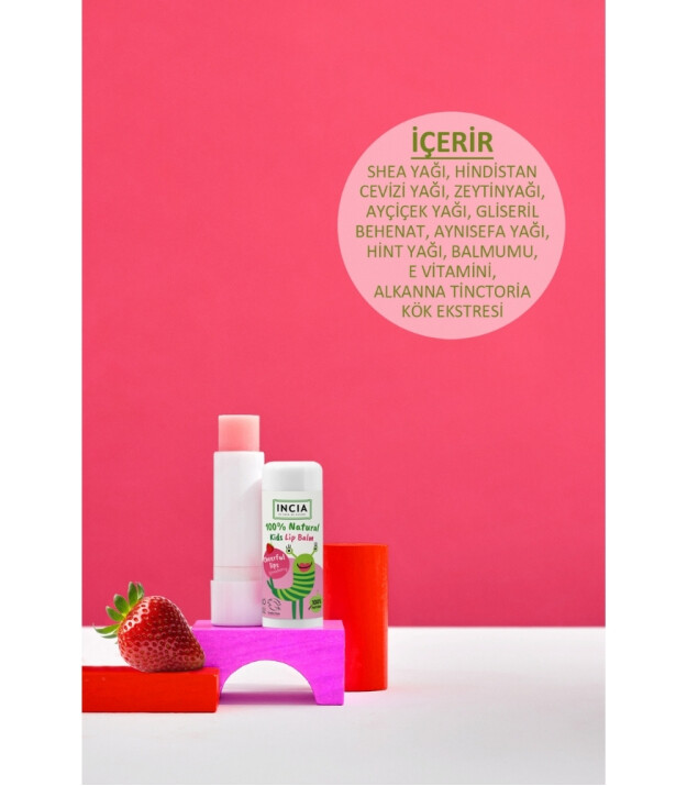 INCIA Kids Dudak Besleyici // Çilek