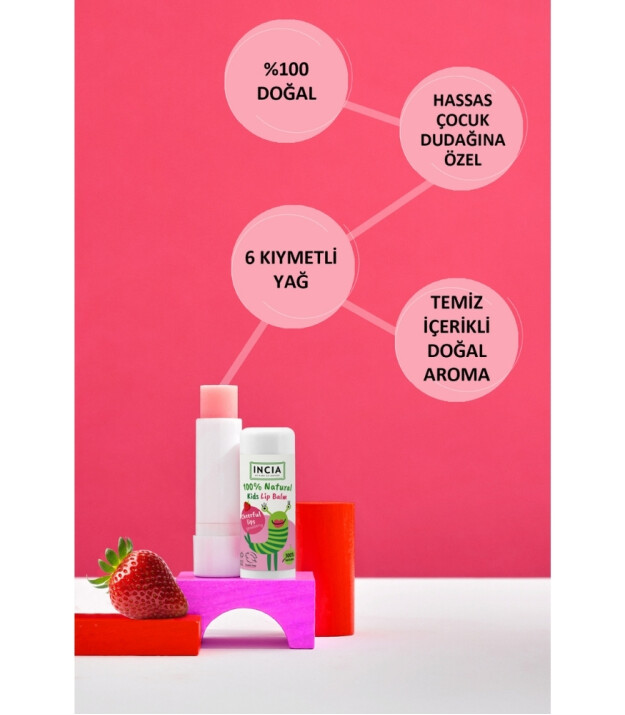 INCIA Kids Dudak Besleyici // Çilek