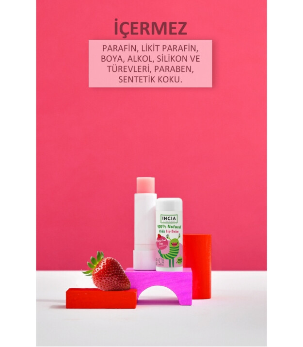 INCIA Kids Dudak Besleyici // Çilek
