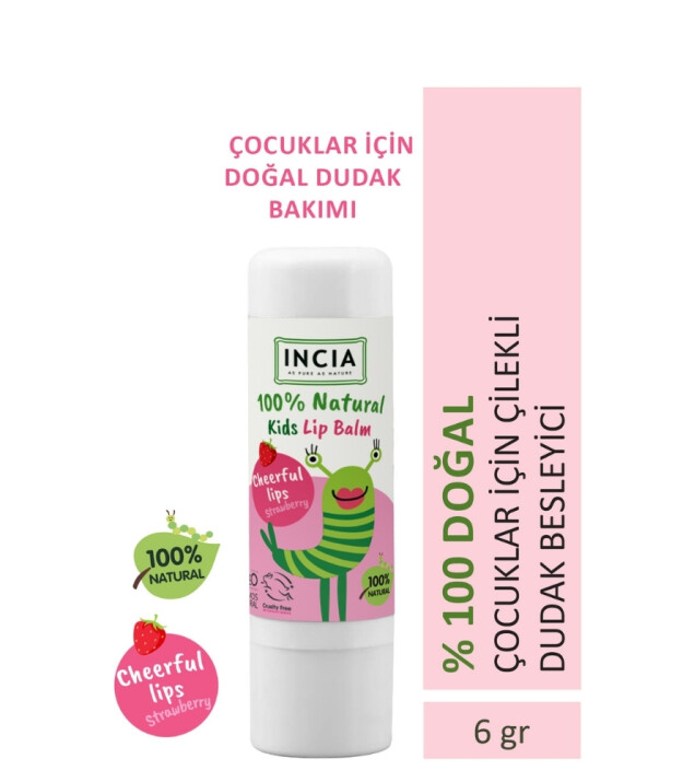 INCIA Kids Dudak Besleyici // Çilek