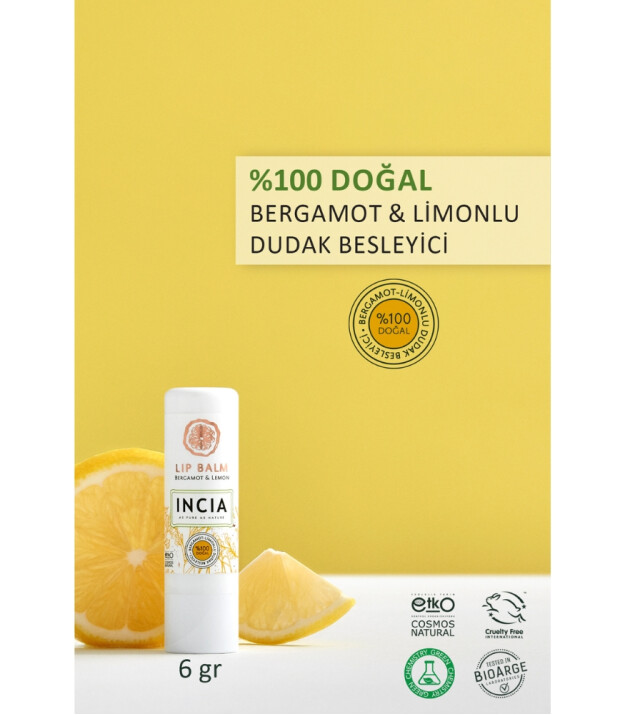 INCIA Kids Dudak Besleyici // Bergamot & Limonlu
