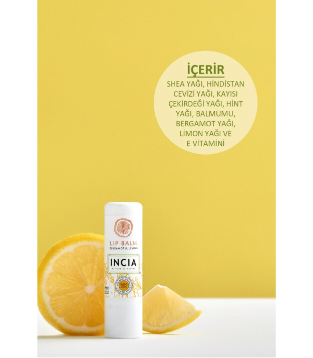 INCIA Kids Dudak Besleyici // Bergamot & Limonlu