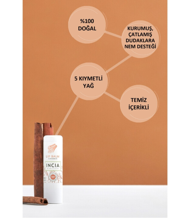 INCIA Kids Dudak Besleyici // Tarçın