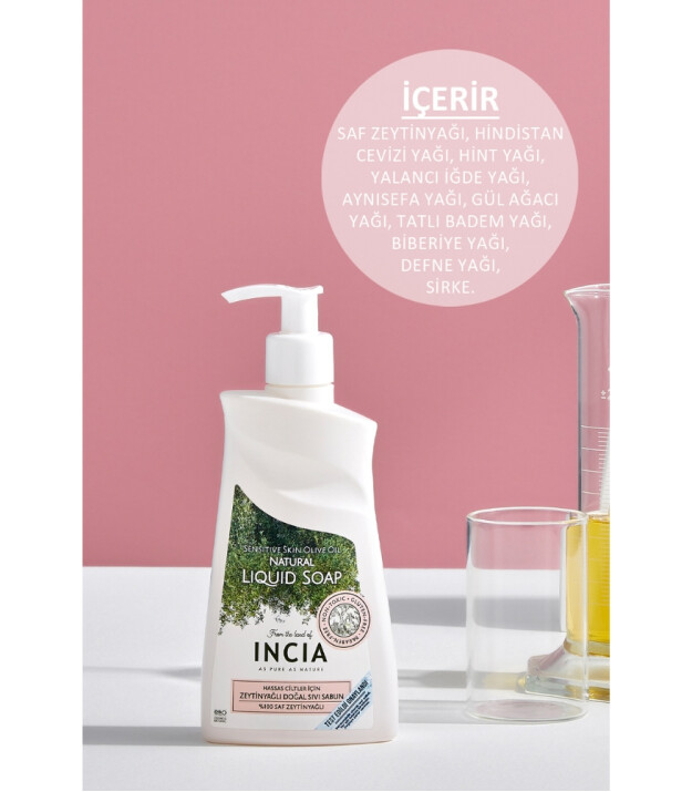 INCIA Zeytinyağlı Sıvı Sabun (Hassas Cilt)