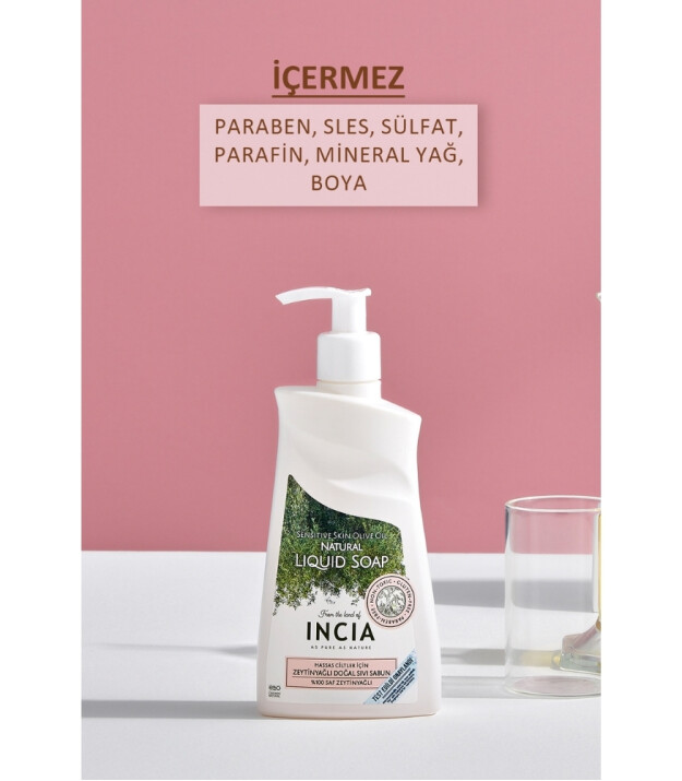 INCIA Zeytinyağlı Sıvı Sabun (Hassas Cilt)
