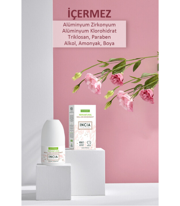 INCIA Doğal Roll-On Deodorant // Kadın Özel