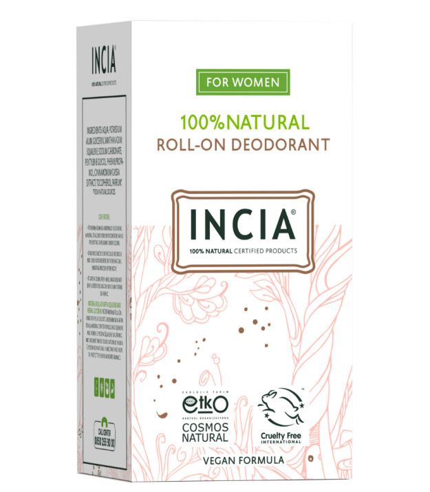 INCIA Doğal Roll-On Deodorant // Kadın Özel
