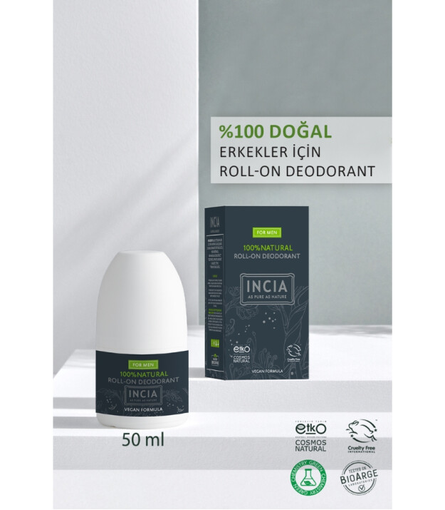 INCIA Doğal Roll-On Deodorant // Erkek