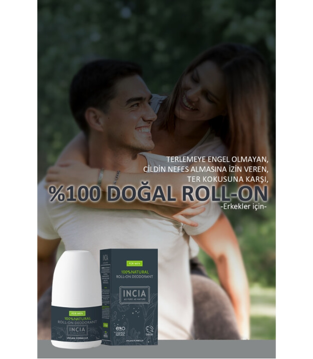 INCIA Doğal Roll-On Deodorant // Erkek