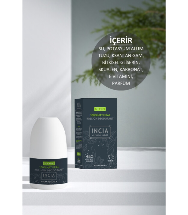 INCIA Doğal Roll-On Deodorant // Erkek