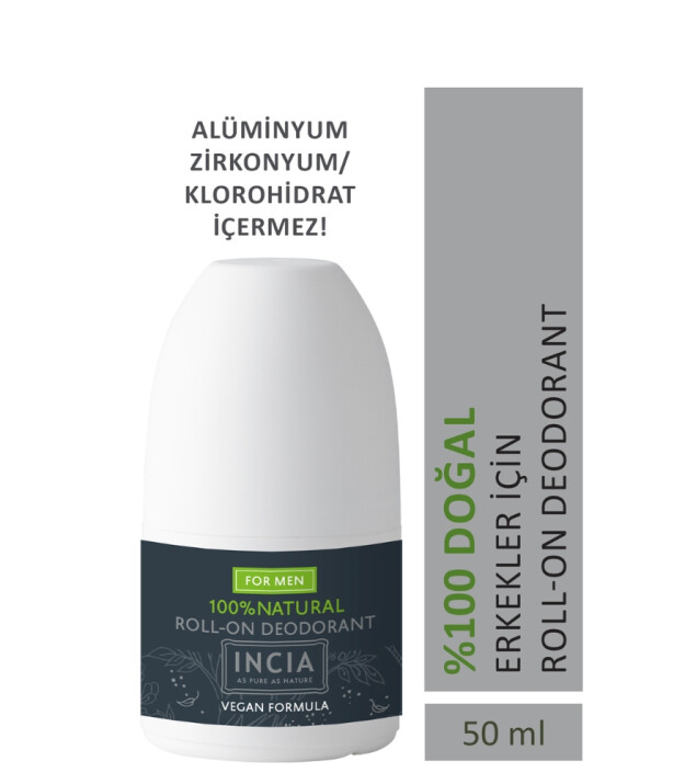 INCIA Doğal Roll-On Deodorant // Erkek
