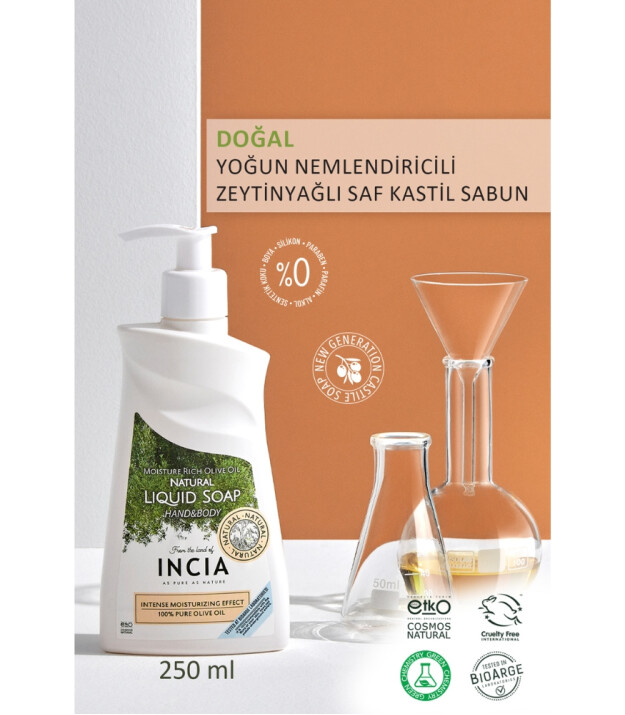 INCIA Zeytinyağlı Sıvı Sabun (Yoğun Nemlendirici)