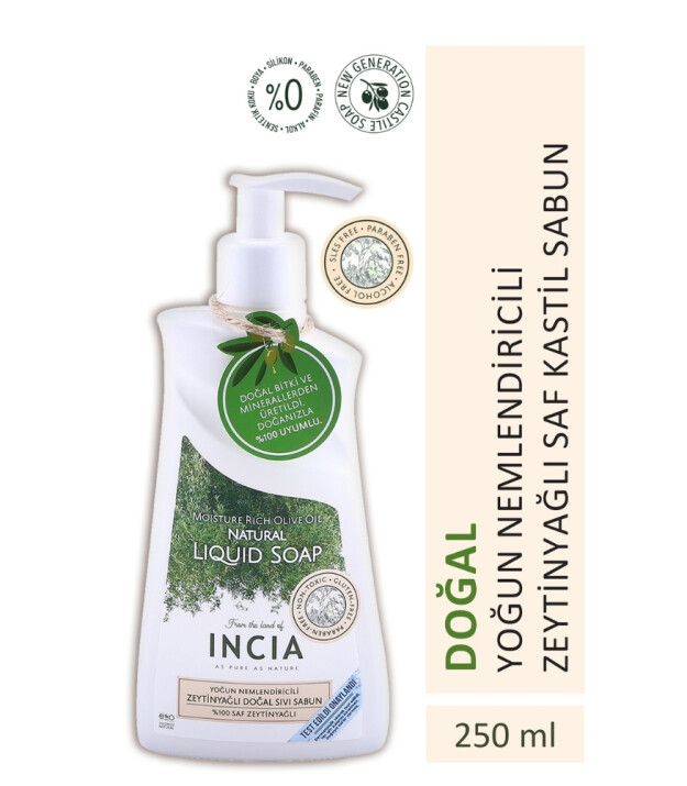 INCIA Zeytinyağlı Sıvı Sabun (Yoğun Nemlendirici)