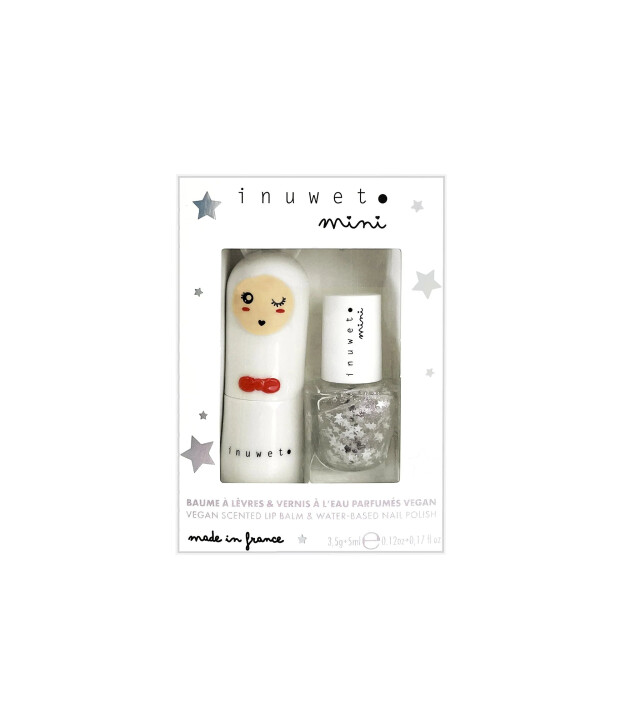 Inuwet Duo Oje & Lip Balm Set // White