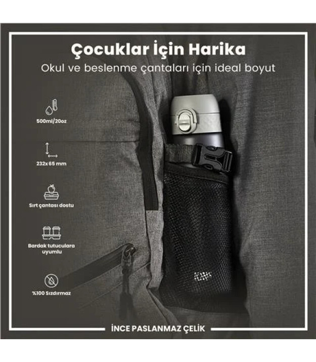 Ion8 OneTouch Suluk (500 ml) // Gri
