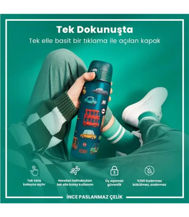 Ion8 OneTouch Suluk (500 ml) // Koyu Mavi