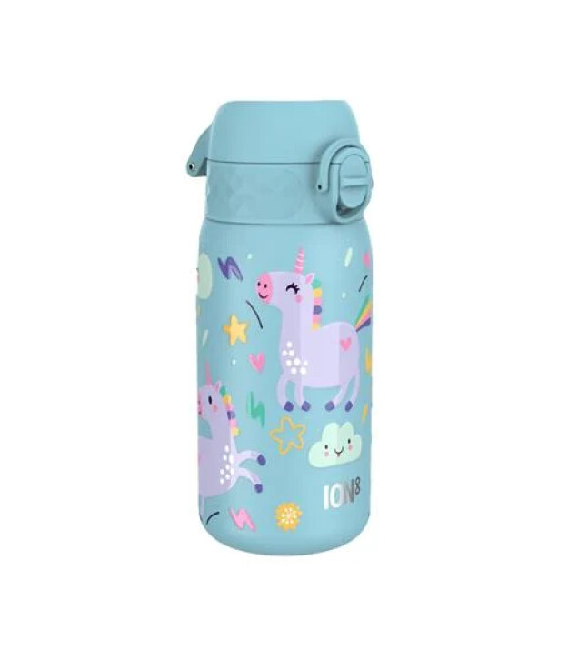 Ion8 OneTouch Paslanmaz &Ccedil;elik &Ccedil;ocuk Suluk (400 ml) // Mavi Unicorn