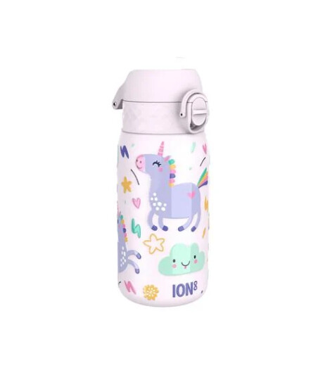 Ion8 OneTouch Paslanmaz &Ccedil;elik &Ccedil;ocuk Suluk (400 ml) // Unicorn