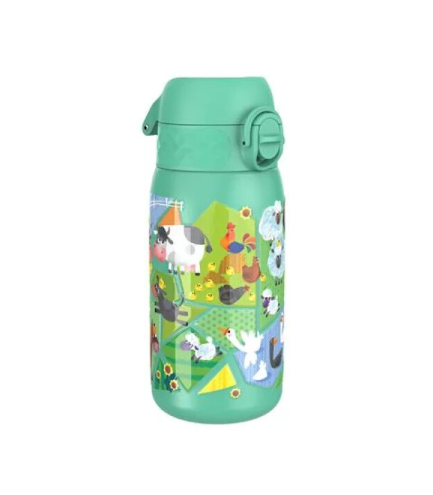 Ion8 OneTouch Paslanmaz &Ccedil;elik &Ccedil;ocuk Suluk (400 ml) // &Ccedil;iftlik Hayvanları