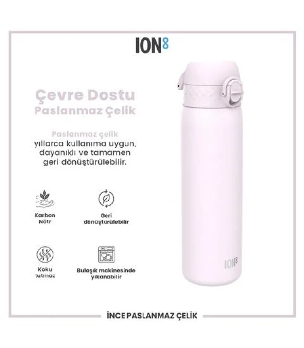 Ion8 OneTouch Paslanmaz &Ccedil;elik Suluk (600 ml) // Lila