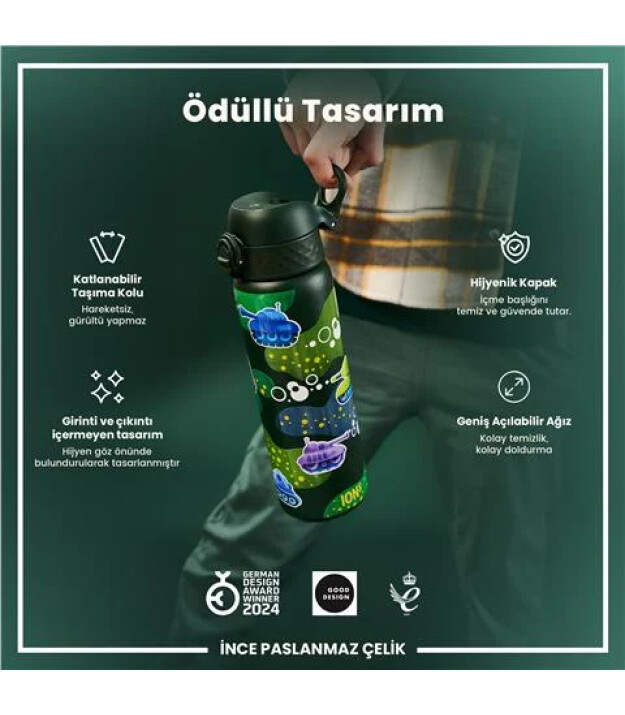 Ion8 OneTouch Paslanmaz &Ccedil;elik Suluk (600 ml) // Tanklar
