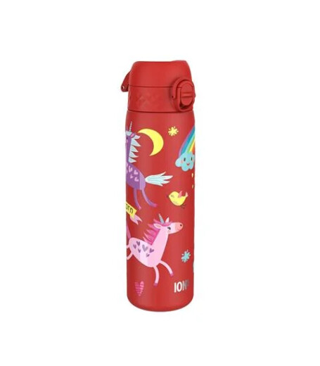 Ion8 OneTouch Paslanmaz &Ccedil;elik Suluk (600 ml) // Kırmızı Unicorn