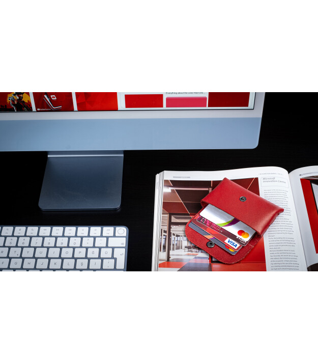 Kayıgo Marsel Kartvizitlik / Kulaklık Çantası Koyu Kırmızı