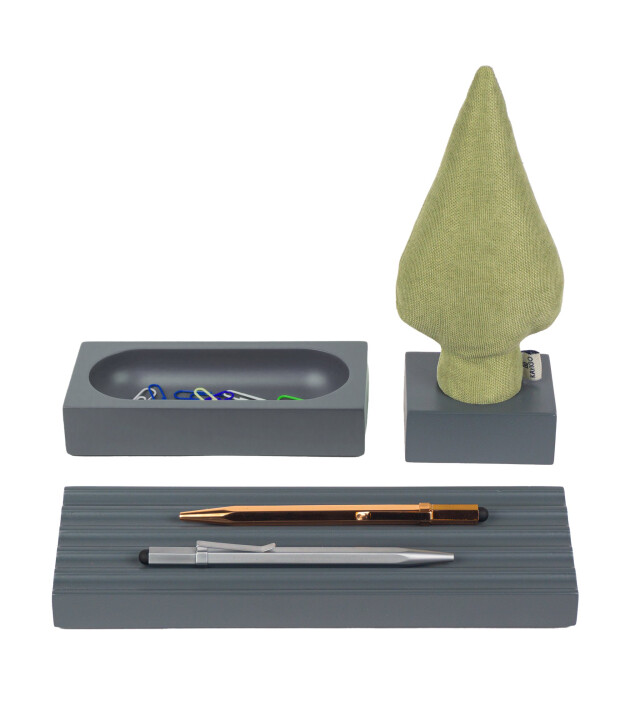 Kayıgo Kayigo Woody Gri Üçlü Ofis  Seti -Yeşil  Selvi