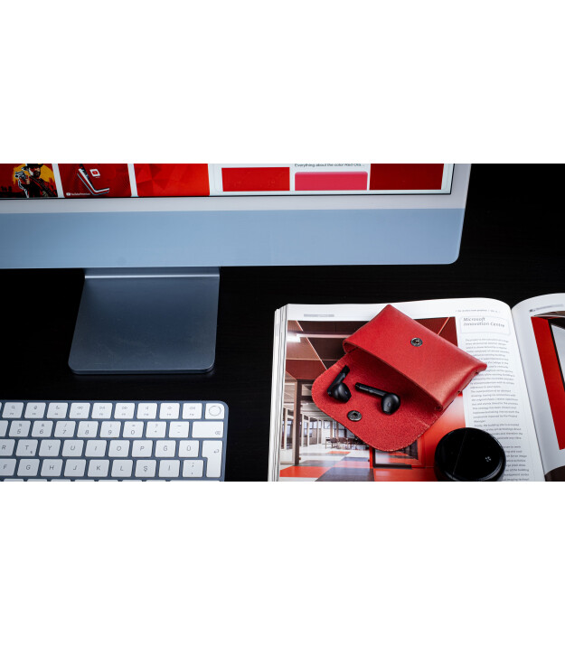 Kayıgo Marsel Kartvizitlik / Kulaklık Çantası Koyu Kırmızı