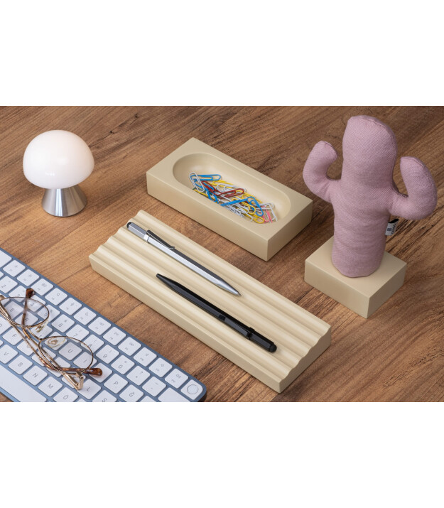 Kayıgo Kayigo Woody Krem Üçlü Ofis  Seti - Pembe Cactus
