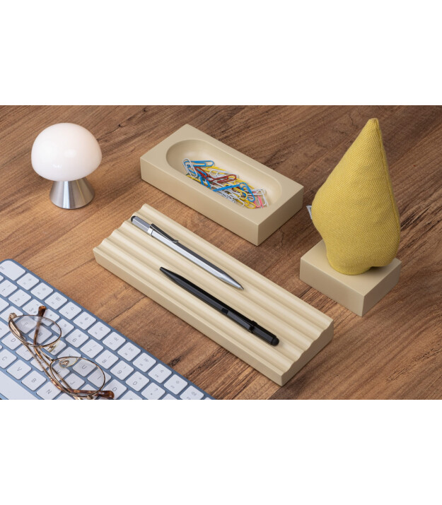 Kayıgo Kayigo Woody Krem Üçlü Ofis  Seti - Sarı Ladin