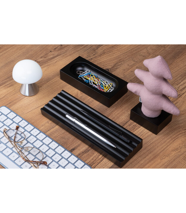 Kayıgo Kayigo Woody Siyah &Uuml;&ccedil;l&uuml; Ofis Seti - Pembe &Ccedil;am