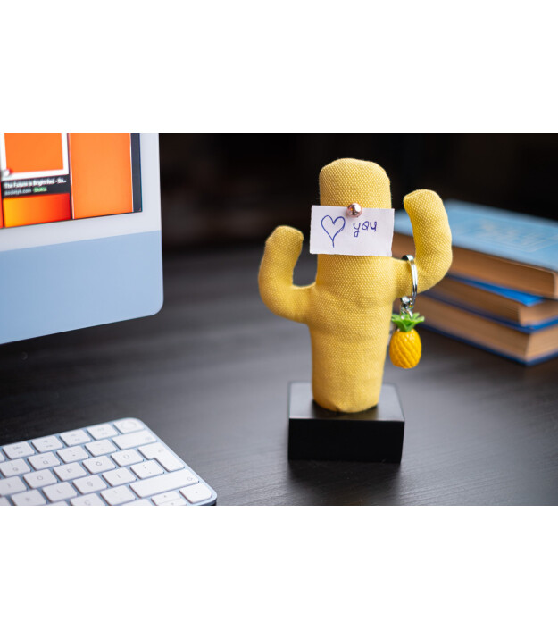 Kayıgo Kayigo Woody Siyah Üçlü Ofis Seti - Sarı Cactus