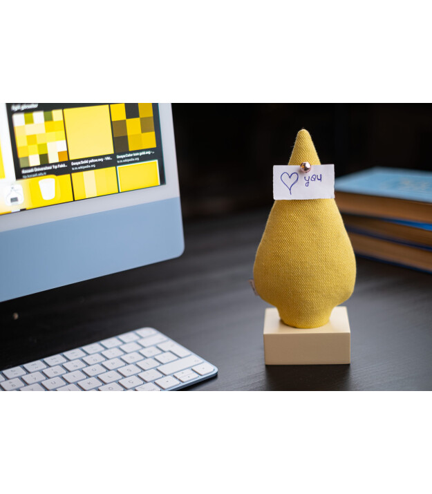 Kayıgo Kayigo Woody Krem Üçlü Ofis  Seti - Sarı Ladin