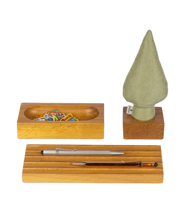 Kayıgo Kayigo Woody Yeşil Selvi Üçlü Set - İroko Ağacı