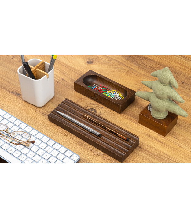 Kayıgo Kayigo Woody Koyu Ahşap Üçlü Ofis Seti - Yeşil Çam