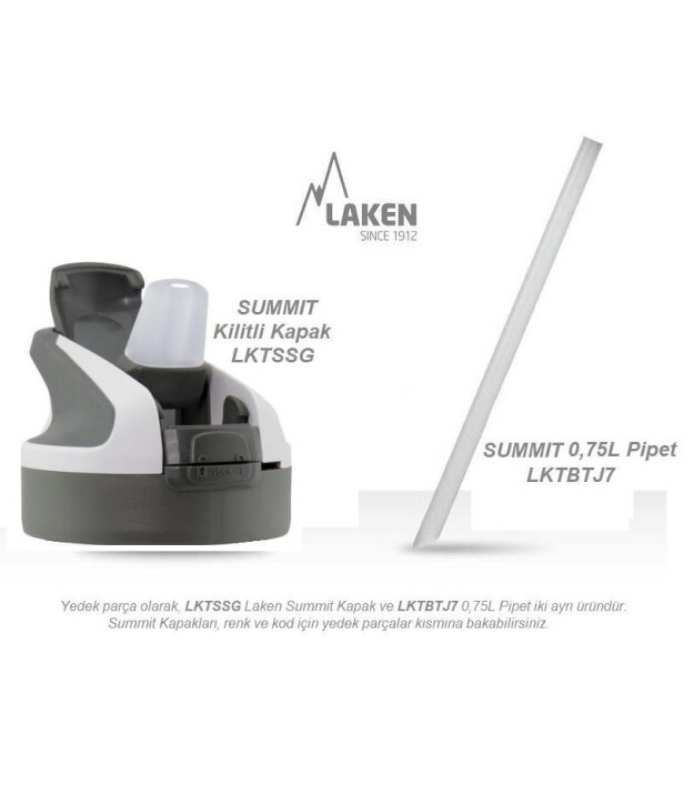Laken Summit Çelik Termos Pipetli Suluk (750 ml) // Turkuaz