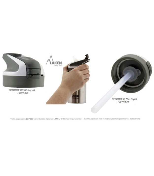 Laken Summit Çelik Termos Pipetli Suluk (750 ml) // Turkuaz