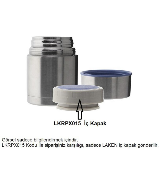 Laken Termos Yemek Saklama Kabı Contalı İç Yedek Kapak