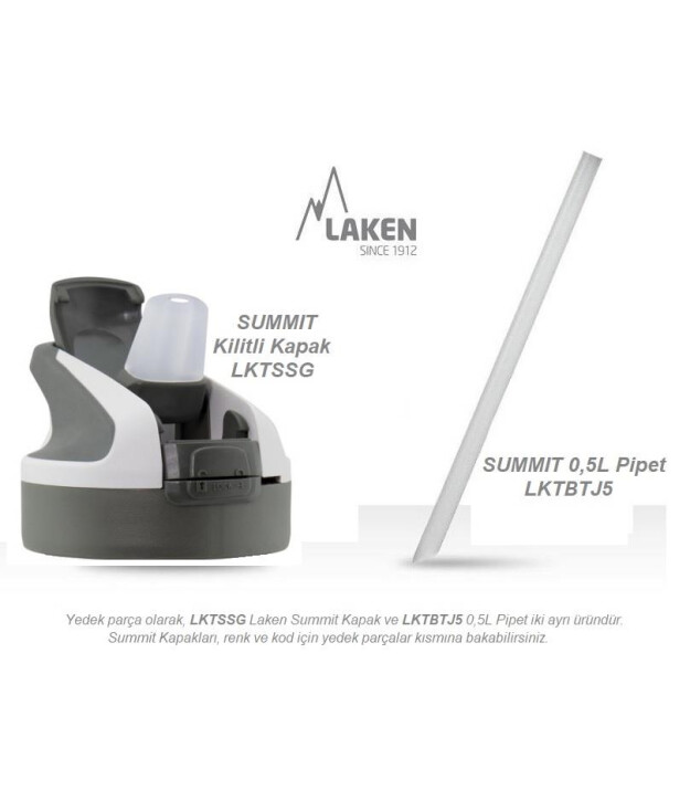 Laken Summit Çelik Termos Pipetli Suluk (500 ml) // Turkuaz