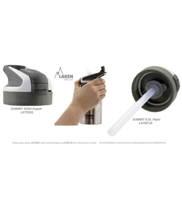Laken Summit Çelik Termos Pipetli Suluk (500 ml) // Turkuaz